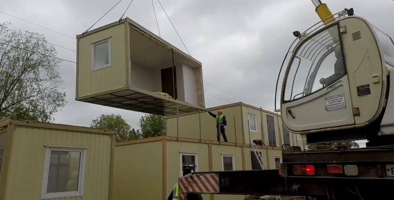 постройка модульного здания